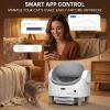 Automatic Cat Litter Box, Self-Cleaning Litter Box with Open-Top Design, 15-Layer Safety Protection System & Smart App Control, Electric Cat Litter Box with Adjustable Entry Height & Odor Control(White)