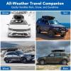 Garvee Heavy Duty Hard Shell Roof Top Cargo Carrier – 69(L) x33(W) x11(H) Waterproof Lockable Storage Box Capacity 165 Lbs 17 Cu Ft – Tool-Free Install- Fits SUV, Truck, Van(17 Cu.Ft)