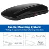 Garvee Heavy Duty Hard Shell Roof Top Cargo Carrier – 69(L) x33(W) x11(H) Waterproof Lockable Storage Box Capacity 165 Lbs 17 Cu Ft – Tool-Free Install- Fits SUV, Truck, Van(17.7 Cu.Ft)
