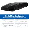 Garvee Heavy Duty Hard Shell Roof Top Cargo Carrier – 69(L) x33(W) x11(H) Waterproof Lockable Storage Box Capacity 165 Lbs 17 Cu Ft – Tool-Free Install- Fits SUV, Truck, Van(17 Cu.Ft)