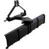 3 Point Rear Grading Blade for CAT_0 & CAT_1 Tractor, 52 in Width Heavy Duty Steel Scraper for Grading Driveways, Arenas, Top Soil, Gravel and More