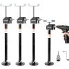 Garvee RV Slide Out Support Jacks (Set of 6) – 30,000lb Heavy Duty Rv Stabilizer Jacks Support, 21″-49″ Quick-Lift Adjustable – Power Drill & Hand Crank Compatible for Campers, Travel Trailers & RVs(4 Pack)