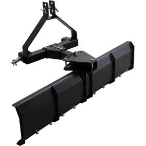 3 Point Rear Grading Blade for CAT_0 & CAT_1 Tractor, 52 in Width Heavy Duty Steel Scraper for Grading Driveways, Arenas, Top Soil, Gravel and More
