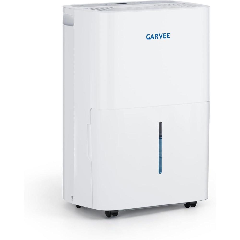 image:imageGarvee 22 Pint Dehumidifier for up to 1500 SqFt Energy Star Certified with Reusable Washable Filter Ideal for Basements MediumLarge Rooms Bathrooms Whitestandard
