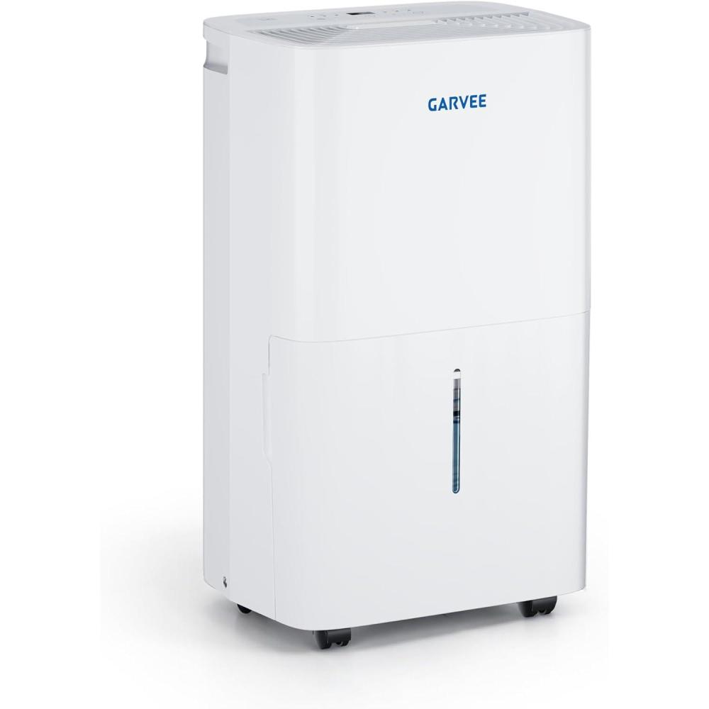 image:imageGarvee 22 Pint Dehumidifier for up to 1500 SqFt Energy Star Certified with Reusable Washable Filter Ideal for Basements MediumLarge Rooms Bathrooms White50 Pints  5500 SqFt