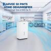 Garvee 22 Pint Dehumidifier for up to 1500 Sq.Ft, Energy Star Certified with Reusable Washable Filter, Ideal for Basements, Medium-Large Rooms, Bathrooms, White(50 Pints – 5500 Sq.Ft)