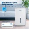 Garvee 22 Pint Dehumidifier for up to 1500 Sq.Ft, Energy Star Certified with Reusable Washable Filter, Ideal for Basements, Medium-Large Rooms, Bathrooms, White(22 Pints – 3000 Sq.Ft)