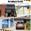 GARVEE Safety Bollard Post, 36 x 4.5 in Steel Removable Traffic Parking Barrier Bollards, Yellow, 6 Pack(36″Hx4.5″D)