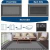 Garvee 10×14 Outdoor Rug Waterproof Reversible Patio Mat, Plastic Straw Rug for Patio,Large Outdoor Carpet for RV Camping, Balcony, Deck, Backyard, Easy Clean & Portable,Black/Grey(Gray & Black)