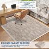 Garvee 2×6 Washable Runner Rug, Floral Bird Hallway Rug Non-Slip Low-Pile Carpet for Entryway Kitchen, Stain Resistant Indoor Rug for Living Room Bedroom High Traffic Home Decor, Brown(Brown)