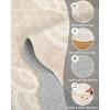 Garvee 2×6 Washable Scalloped Lace Runner Rug, Soft Non-Shedding Low Pile Rugs Runner for Hallway Entryway Living Room, Contemporary Elegant Carpet for College Playroom Kids Room, Beige(Lace Beige)