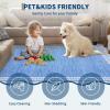 Garvee 2×6 Washable Scalloped Lace Runner Rug, Soft Non-Shedding Low Pile Rugs Runner for Hallway Entryway Living Room, Contemporary Elegant Carpet for College Playroom Kids Room, Beige(Scalloped Lace Blue)