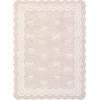 Garvee 2×6 Washable Scalloped Lace Runner Rug, Soft Non-Shedding Low Pile Rugs Runner for Hallway Entryway Living Room, Contemporary Elegant Carpet for College Playroom Kids Room, Beige(Bow Beige)