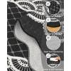 Garvee 2×6 Washable Scalloped Lace Runner Rug, Soft Non-Shedding Low Pile Rugs Runner for Hallway Entryway Living Room, Contemporary Elegant Carpet for College Playroom Kids Room, Beige(Lace Black)