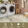 Garvee Large Washable Area Rug 10 x 13 for Living Room, Non-Slip Soft Modern Floral Rug Low Pile Farmhouse Floral Carpet Non-Shedding Foldable Printed Rugs for Bedroom Dining Room, Green(Distressed | Green)