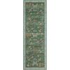 Garvee Large Washable Area Rug 10 x 13 for Living Room, Non-Slip Soft Modern Floral Rug Low Pile Farmhouse Floral Carpet Non-Shedding Foldable Printed Rugs for Bedroom Dining Room, Green(Butterfly | Green)