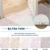 Garvee Rugs for Girls Bedroom Washable 4×6 Area Rug for Nursery Room, Non Slip Soft Low-Pile French Retro Floral Accent Throw Carpet for College Dorm Decor Kids Room Playroom, Blue(Pink)