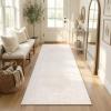 Garvee Rugs for Girls Bedroom Washable 4×6 Area Rug for Nursery Room, Non Slip Soft Low-Pile French Retro Floral Accent Throw Carpet for College Dorm Decor Kids Room Playroom, Blue(Beige)
