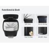 Garvee 13 gal / 50 L Stainless Steel Trash Can with Lid, Large Garbage Can for Kitchen, Rustproof Step-on Kitchen Metal Trash Bin with Liner Rim, Rear Handle, Soft Close Plastic Lid, Silver(Matte Black)