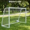 Steel Competition Soccer Goal, 6×4 ft Portable Backyard Soccer Goal with Net & Ground Stakes, Outdoor Practice Goal for Adults & Youth(D-6×4 FT)