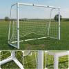 Steel Competition Soccer Goal, 6×4 ft Portable Backyard Soccer Goal with Net & Ground Stakes, Outdoor Practice Goal for Adults & Youth(D-6×4 FT)