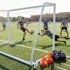 Steel Competition Soccer Goal, 6×4 ft Portable Backyard Soccer Goal with Net & Ground Stakes, Outdoor Practice Goal for Adults & Youth(D-6×4 FT)