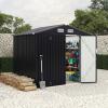 Garvee 6×8 ft Metal Outdoor Storage Shed, Lockable Door & Air Vent, Yard/Garden Tool Shed for Backyard Patio Lawn(Gray)