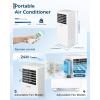 Garvee Portable Air Conditioner 8000 BTUs, 3 in 1 Dehumidifier, Fan, Cool for 350 Sq.Ft. Rooms, Portable AC with Remote Control/LED Display/Installation Kits/Timer/Sleep Mode,Black(White)