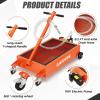 Garvee Waste Oil Drain Pan with 110V Pump, 15 gal Low Profile Electric Oil Drain Change Pan with 8 ft Hose & Folding Handle, Rolling Oil Drain Cart for Truck, RVs, Buses(Electric-110V)
