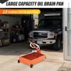 Garvee Waste Oil Drain Pan with 110V Pump, 15 gal Low Profile Electric Oil Drain Change Pan with 8 ft Hose & Folding Handle, Rolling Oil Drain Cart for Truck, RVs, Buses(Manual)
