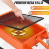 Garvee Waste Oil Drain Pan with 110V Pump, 15 gal Low Profile Electric Oil Drain Change Pan with 8 ft Hose & Folding Handle, Rolling Oil Drain Cart for Truck, RVs, Buses(Electric-110V)