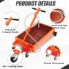 Garvee Waste Oil Drain Pan with 110V Pump, 15 gal Low Profile Electric Oil Drain Change Pan with 8 ft Hose & Folding Handle, Rolling Oil Drain Cart for Truck, RVs, Buses(Manual)