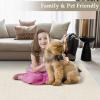 Garvee 5×7 Washable Area Rug for Living Room, Neutral Throw Rugs with Rubber Backing, Non Shedding Stain Resistant Modern Solid Color Rug Low Pile Ultra Soft Foldable Mats for Nursery Bedroom, Beige(Solid Color|beige)