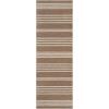 Garvee 5×7 Washable Easy Jute Area Rugs for Living Room, Bedroom, High Traffic Foldable Rug, Distressed Diamond Checkered Office Carpet, Non Slip Backing Farmhouse Floor Cover, Black and Tan(Striped|brown)