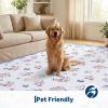 Garvee Floral Runner for Hallways Non Slip, 2×6 Washable Kitchen Runner Rug, Vintage Soft Thin Low Pile Carpet Mat for Girls Bedroom Bedside Laundry Bathroom Indoor Farmhouse Entryway Rugs, Pink(Cottagecore|blue)