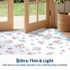 Garvee Floral Runner for Hallways Non Slip, 2×6 Washable Kitchen Runner Rug, Vintage Soft Thin Low Pile Carpet Mat for Girls Bedroom Bedside Laundry Bathroom Indoor Farmhouse Entryway Rugs, Pink(Cottagecore|blue)