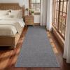 Garvee Textured 5×7 Living Room Rugs Modern Solid Color Washable Bedroom Rug, Non Slip Non Shedding Contemporary Accent Rug Stain Resistant Low Pile Farmhouse Mats for Nursery, Dining Room, Brown(Textured|grey)