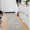 Garvee Textured 5×7 Living Room Rugs Modern Solid Color Washable Bedroom Rug, Non Slip Non Shedding Contemporary Accent Rug Stain Resistant Low Pile Farmhouse Mats for Nursery, Dining Room, Brown(Solid Color|camel)