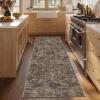Garvee Textured 5×7 Living Room Rugs Modern Solid Color Washable Bedroom Rug, Non Slip Non Shedding Contemporary Accent Rug Stain Resistant Low Pile Farmhouse Mats for Nursery, Dining Room, Brown(Solid Color|brown)