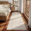 Garvee Textured 5×7 Living Room Rugs Modern Solid Color Washable Bedroom Rug, Non Slip Non Shedding Contemporary Accent Rug Stain Resistant Low Pile Farmhouse Mats for Nursery, Dining Room, Brown(Solid Color|beige)