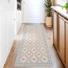 Garvee Washable 2×6 Runner Rug for Hallway Kitchen, Soft Farmhouse Accent Non Slip Runner with Butterflies Print, Green Botanical Floral Carpet for Laundry Bathroom(Butterfly|blue Pink)