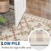 Garvee Washable 2×6 Runner Rug for Hallway Kitchen, Soft Farmhouse Accent Non Slip Runner with Butterflies Print, Green Botanical Floral Carpet for Laundry Bathroom(Butterfly|taupe)
