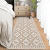 Garvee Washable 2×6 Runner Rug for Hallway Kitchen, Soft Farmhouse Accent Non Slip Runner with Butterflies Print, Green Botanical Floral Carpet for Laundry Bathroom(Butterfly|taupe)