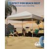 Canopy Tent, Garvee 12X12 FT Pop Up Canopy Outdoor Instant Tent Slant Legs with Carrying Bag, Portable Gazebo Shelter for Patio Deck Garden Beach – 10X10 FT Canopy Cover(White)
