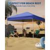 Canopy Tent, Garvee 12X12 FT Pop Up Canopy Outdoor Instant Tent Slant Legs with Carrying Bag, Portable Gazebo Shelter for Patio Deck Garden Beach – 10X10 FT Canopy Cover(Blue)
