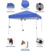 Canopy Tent, Garvee 12X12 FT Pop Up Canopy Outdoor Instant Tent Slant Legs with Carrying Bag, Portable Gazebo Shelter for Patio Deck Garden Beach – 10X10 FT Canopy Cover(Blue)