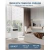 Garvee 14,000 BTU Portable Air Conditioner, 3-in-1 Portable AC Unit with Cool, Dehumidifier & Fan Modes, Covers Rooms up to 750 sq.ft, Sleep Mode, Remote Control, Timer & Full Window Kit(White Body White Lid)