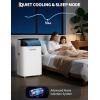 Garvee 14000 BTU Portable Air Conditioner with Follow Me Function, 3-in-1 AC Includes Remote & Full Window Kit, Cools Areas Up to 750 Sq. Ft, 115V(14K Black Cover)