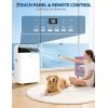 Garvee 14000 BTU Portable Air Conditioner with Follow Me Function, 3-in-1 AC Includes Remote & Full Window Kit, Cools Areas Up to 750 Sq. Ft, 115V(14K White Top)