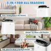 Garvee 14000 BTU Portable Air Conditioner with Follow Me Function, 3-in-1 AC Includes Remote & Full Window Kit, Cools Areas Up to 750 Sq. Ft, 115V(Gray)